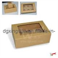 Kraft Paper Cupcake Box (XH-001)