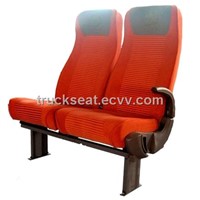 Double seat with armrest for passenger bus