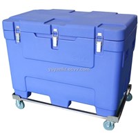 Dry ice storage container