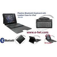 FEL-2924 Plastics BT Keyboard with Leather Case for iPad