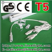 GS listed Aluminum plastic T5 fixture fluorercent lamp
