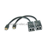 HDMI Extender / Extension Cable 30m (By CAT5E/6 Cable)