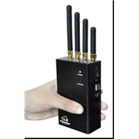 High Power Handheld Cell Phone & Wifi  jammer TG-120A-Pro    (Color: Black)