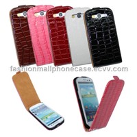 Hot sell Crocodile Leather Case For Samsung Galaxy S3 I9300