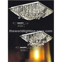 IMG_0019-2012 Chrome Metal Stand Modern Crystal Pendant Lamp/Chandelier