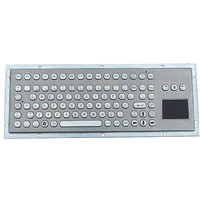 IP65 Anti-Vandal Stainless Steel Keyboard with Function Keys &amp;amp; Touchpad (x-Pp92b-S)