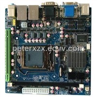 ITX M61X62A Intel H61 6COM 2Giga LAN DVI + VGA Mini ITX Motherbard with 1 x DDR3 Sockets Memory