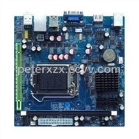 Intel LGA1155 Mini- ITX Motherboard with Intel H 61 Chipset, Double Lan, VGA and DVI