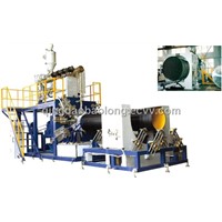 Large diameter hollow winding pipe production line