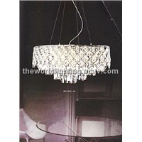 2012 Chrome Metal Stand Mini Crystal Decoration Modern Pendant Lamp China (MCPL_0008)