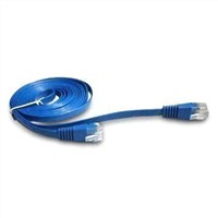 Molded Cat6 UTP Flat Cable, 4-pair 32AWG, 0.24 inc