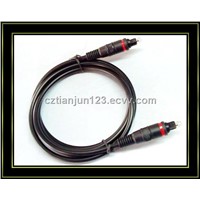 Optical audio cable with 24K gold plated connector