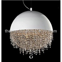 PLMC201-2012 Hot Selling Chrome Metal Stand Modern Crystal Pendant Lamp