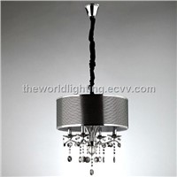 PLMC212-2012 Hot Selling Chrome Metal Stand Modern Crystal Decoration Pendant Lamp
