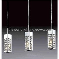 PLMD103708-2012 Hot Selling Chrome Metal Stand Modern Crystal Pendant Lamp China