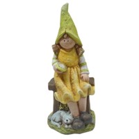 Polyresin girl decor