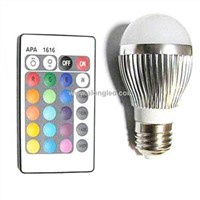 RGB Global LED Bulb Light 3W E27