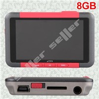 Red 8GB USB 2.0 1.1 MP3 MP4 MP5 FM Radio Video Player RMVB RM 3&amp;quot; TFT