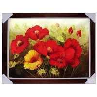 USA oil painting, Flower painting,Knife oil painting