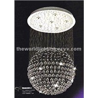 Vmeis88012-5 (D600H560)2012 Hot Selling Chrome Metal Stand Modern Crystal Pendant Lamp / Chandelier