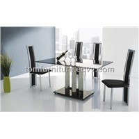 black glass table high back chair 933&amp;amp;899