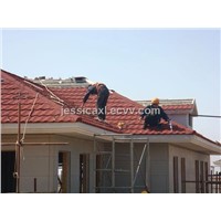 colorful stone coated metal roofing tile