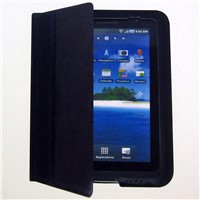 matting case for Samsung P1000, P1010, 7 inches tablet PC, black microfiber workmanship,
