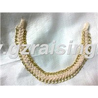 metal chain collar trims