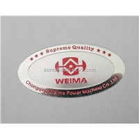 metal furniture label, metal label adheesive label