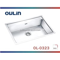 Single Bowl Kitchen Stainless Steel Sink (OL-0323)