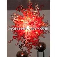 xo glass art chandelier and red glass decorative pendant lights xo-XO-201129