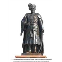9.5 Feet Bronze Statue Of Maharaja Ganga Singh Ji of bikaner1