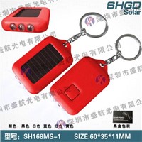 solar flashlight keychain for promotion