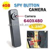 4GB Mini Spy Button Camera Hidden Audio & Video Recorder DVR Covert Under Clothes Pocket