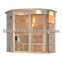 3 or 4 person Wooden Dry Steam Sauna cabin room A-201 with sauna heater