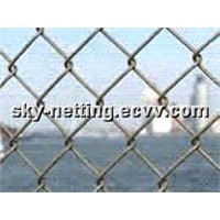 4mm Diameter 90*90mm Mesh Opening 3m Height Chainwire Fence / Chainlink Fence