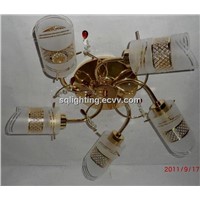 Hot russian style popular glass ceiling lamp X8006-5