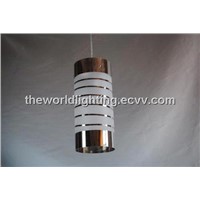 Simple Modern Pendant Lamp with Silver and White Glass Cover (PLMD-10127)