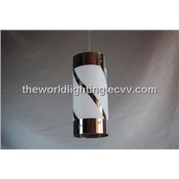 PLMD-10129-Simple Modern Pendant Lamp with Silver and White Glass Cover