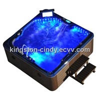 TV Massage Spa Outdoor Hot tubs with 180 jets and 35 LED lights