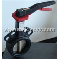 100D Butterfly Valve with Plastic Handle Lever