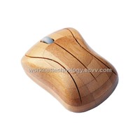 100% bamboo material natural eco-friendly computer wireless mouse
