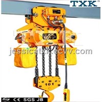 10ton electric chain hoist with electric trolley