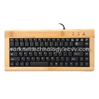 1 Keypad Bamboo Keyboard with 88 Keys(Black)