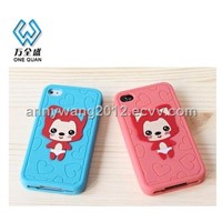2012 Newest design Crashproof animal silicon case for iphone 4