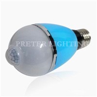3W Infrared LED Motion Sensor Light Bulb with 6pcs 5630 Leds 300lm for Hotels, Garden