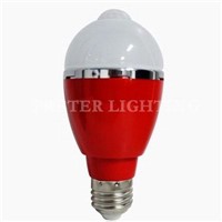 3 watt Red Color Aluminum Alloy LED Motion Sensor Night Lights Bulb lamp AC 85 - 265V