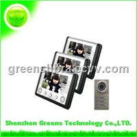 7 Inch LCD Wired Video Door Phone for 3 Familes (GVDP802B3)