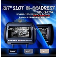 7inch inch TFT high definition LCD Car headrest DVD with FM/IR GAME PLAYE USB/SD