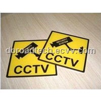 Acrylic CCTV Warning Sign / CCTV Sign Lumimaires